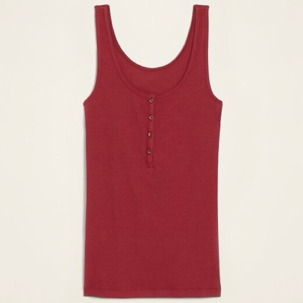 Old Navy Women's Orange Slim Fit Tank Top Size XL Tall